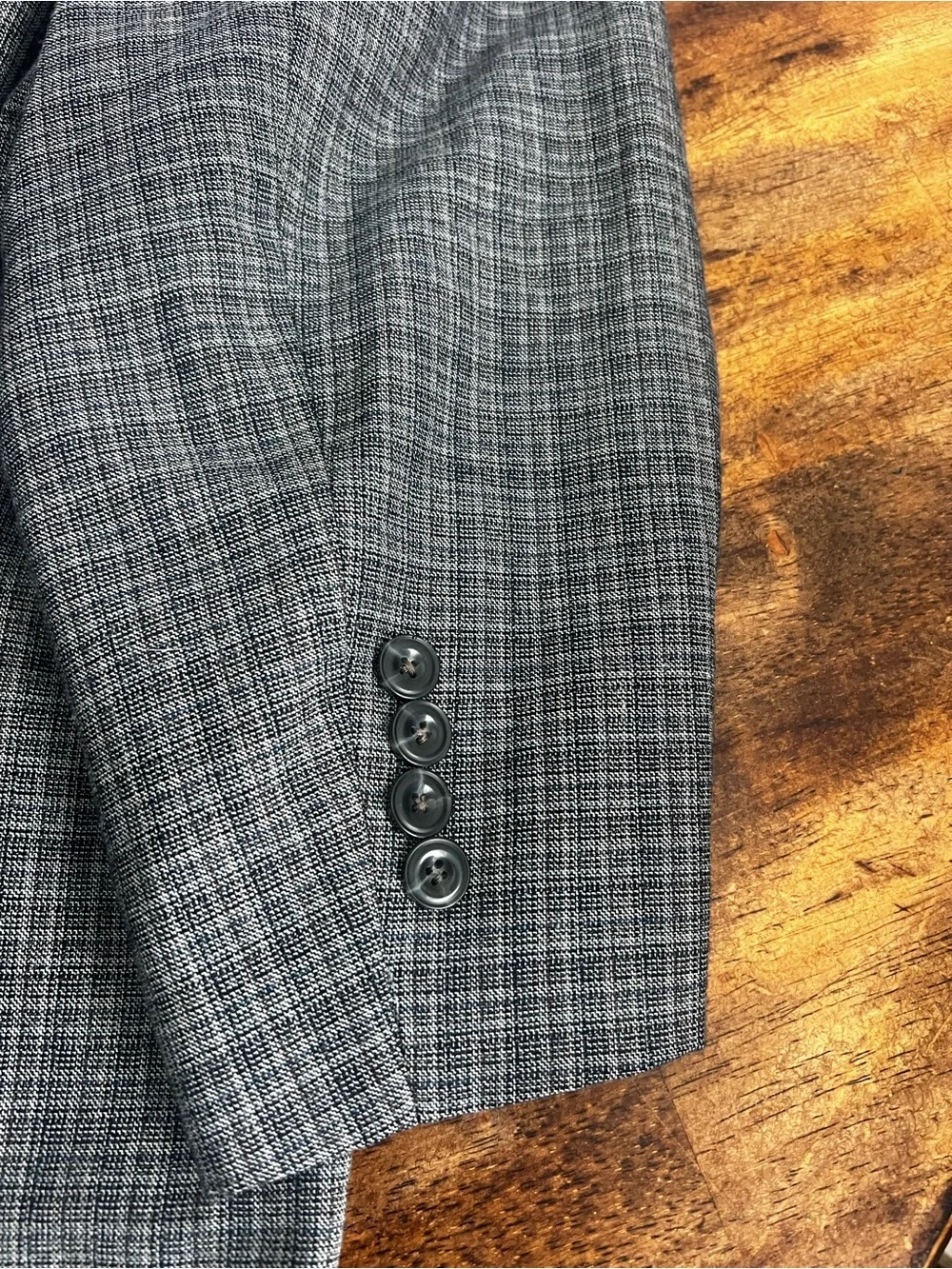 Michael Kors Men's 54R Gray Plaid Wool Blend Blazer Sport Coat